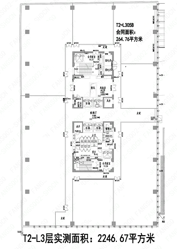虹桥万科中心办公室出租260平标准交付(图5)
