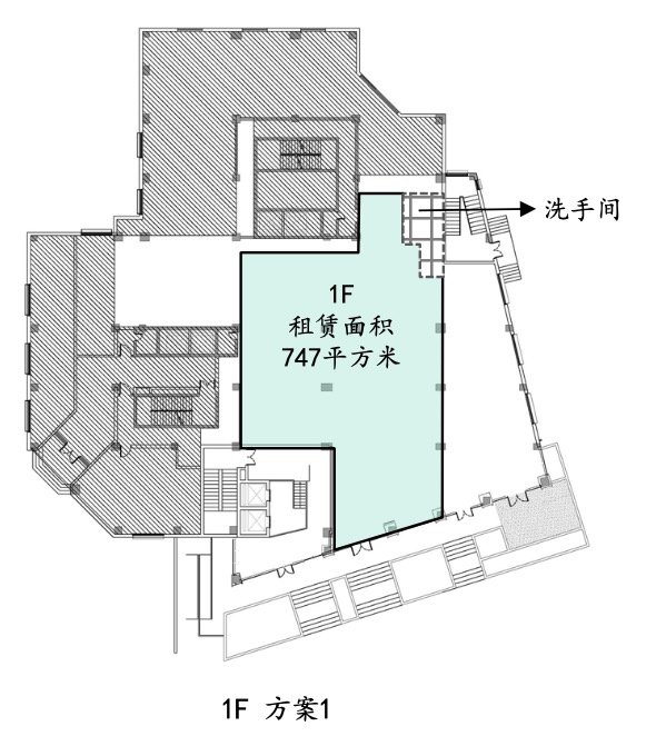 前社静安NEXXUS一楼沿街昌平路10米展示面可接上下水(图2)