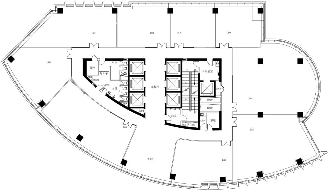 联通国际大厦250平精装修带家具拎包入住(图5)